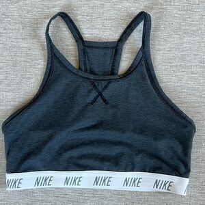 NIKE SPORTS BRA | large | new | dark grey